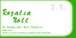 rozalia noll business card